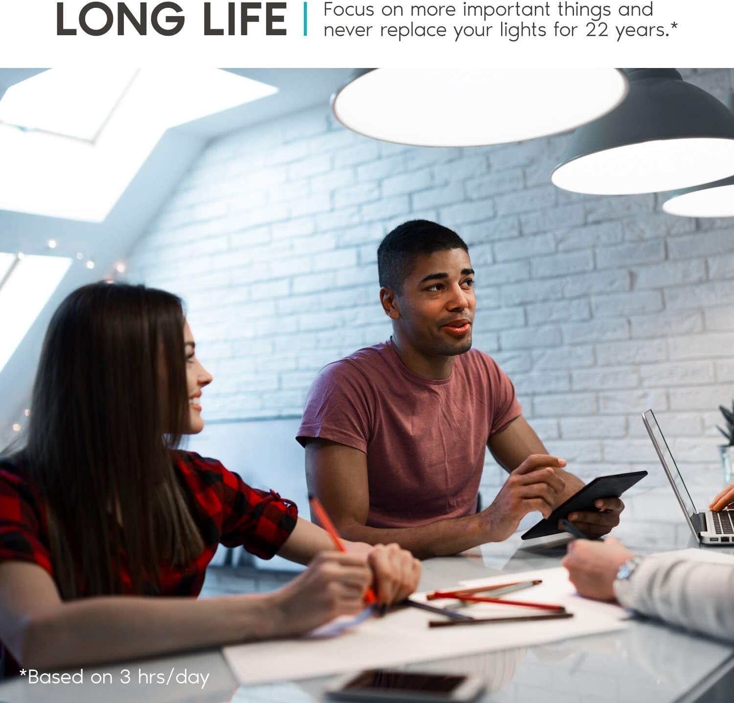 Energy Star 800 Lumens Dimmable A19 LED Bulbs – 9W 5000K Bright White (12 Pack)