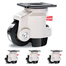 Load image into Gallery viewer, Industrial Grade Leveling Casters Set of 4, 6600 LBS Heavy-Duty with Ratchet Arm