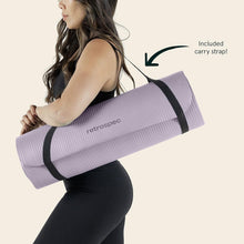 Load image into Gallery viewer, Solana 1-Inch Thick Non-Slip Yoga Mat with Carry Strap - Comfort &amp; Stability