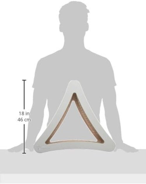 3-Sided Vertical Cat Scratching Post - Eco-Friendly Cardboard Lounge (18"/24")