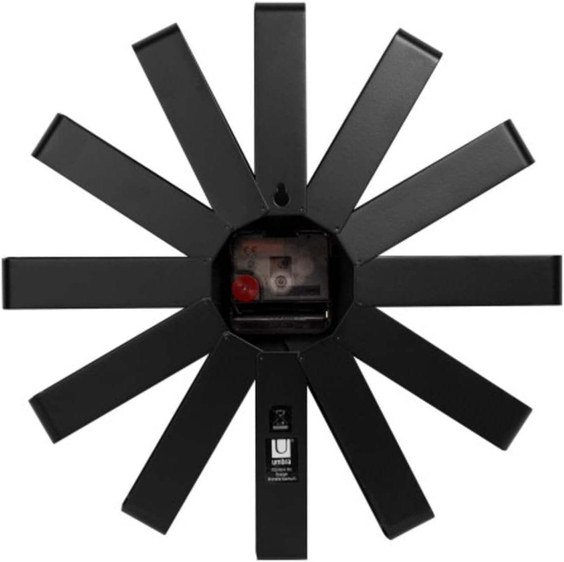 12-Inch Modern Ribbon Wall Clock - Silent Quartz Movement & Stylish Design