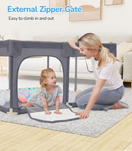 Load image into Gallery viewer, 52"x52" Spacious Baby Playpen - Safe Anti-Fall Indoor &amp; Outdoor Activity Center