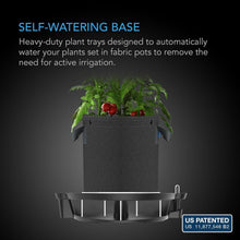 Load image into Gallery viewer, Heavy-Duty Elevated Plant Saucers - 4-Pack Auto-Watering &amp; Drip Tray Set