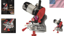 Load image into Gallery viewer, Efficient 120-Volt Bench Grinder &amp; Chainsaw Chain Sharpener with Grinding Discs
