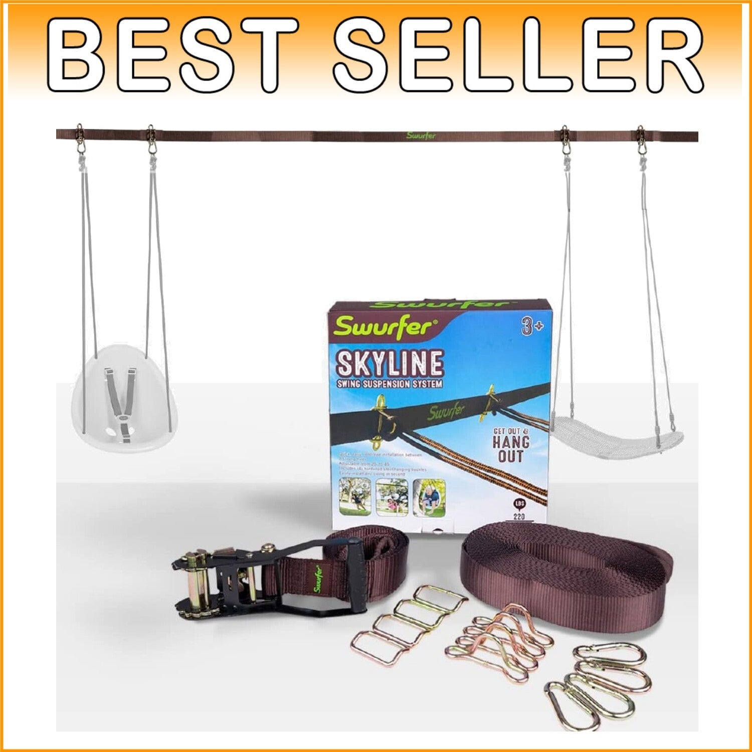 Easy Install Swing Line – Adjustable Tree Kit for Ultimate Swing Experience