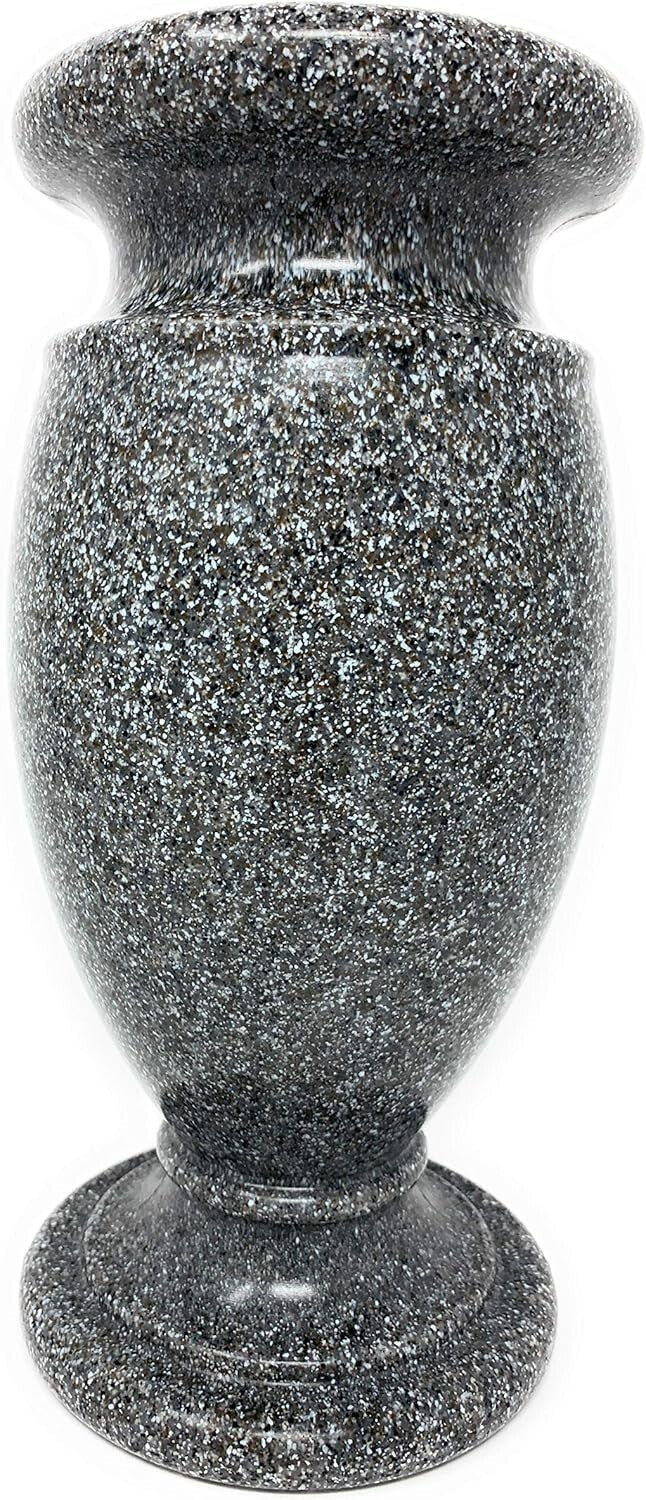 USA-Made Cemetery Flower Vase - Durable & Weather Resistant - 4.5"x4.5"x9.75"