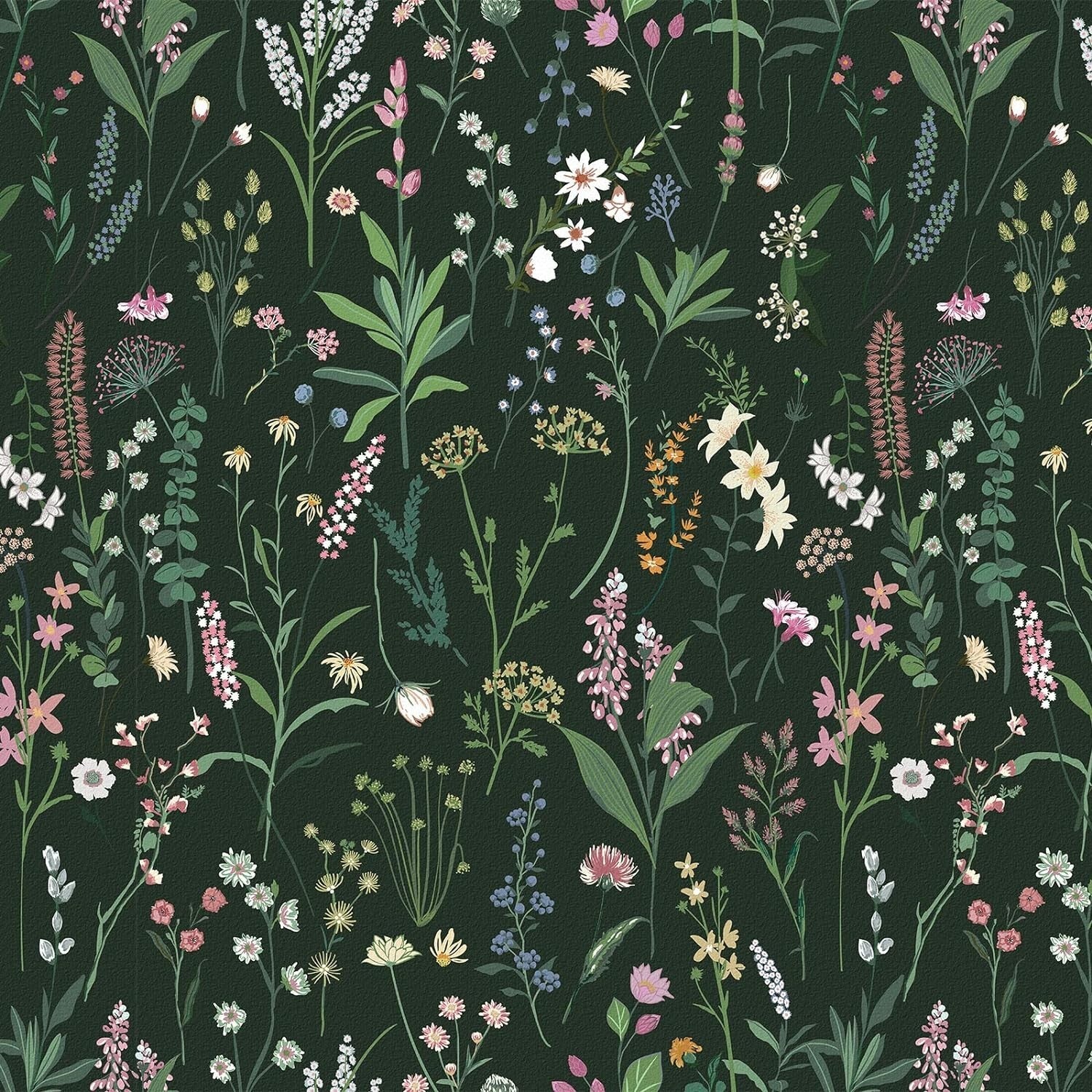 Garden Block Floral Peel and Stick Wallpaper - Easy Install for Modern Decor