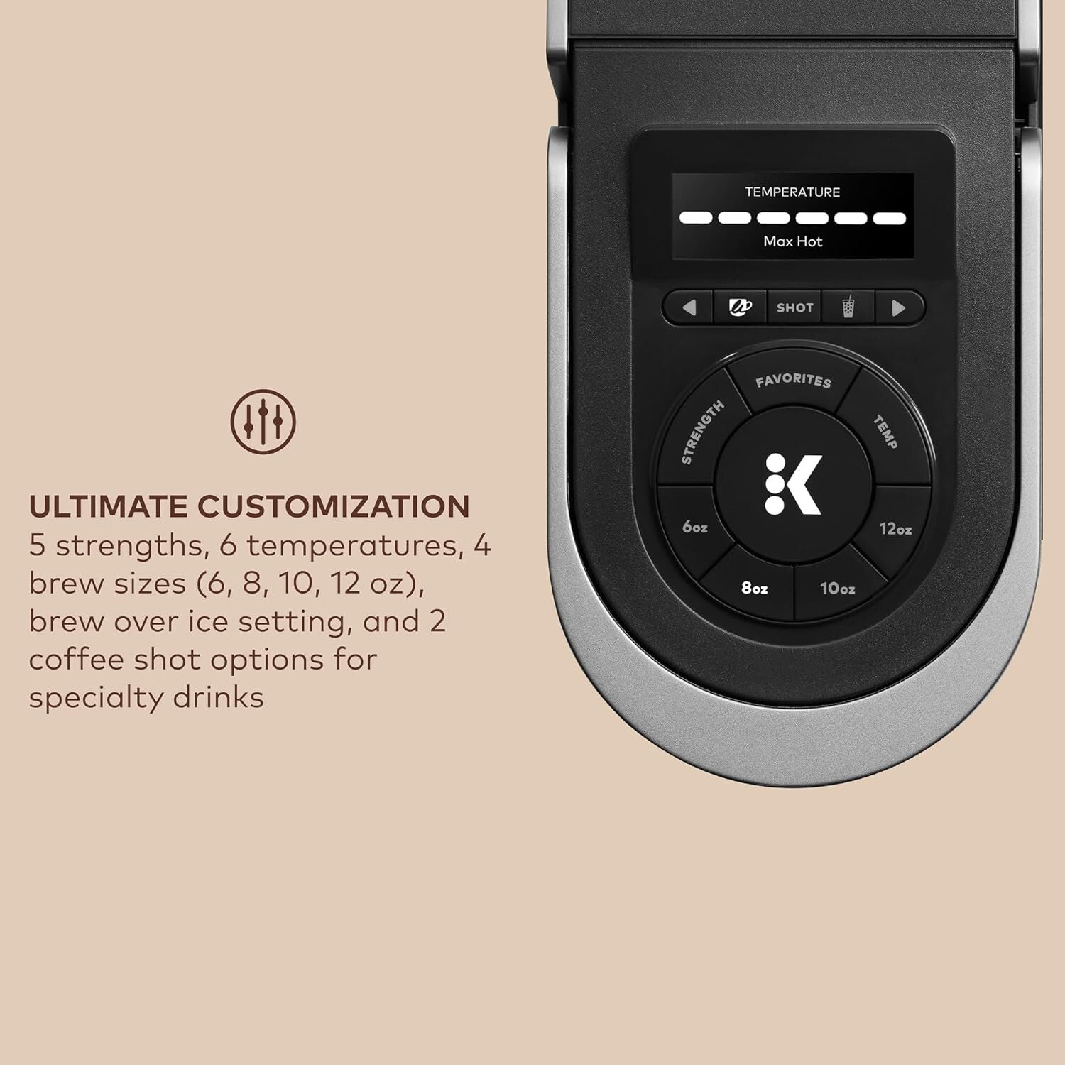 WiFi Enabled K-Cafe Coffee Brewer with MultiStream Technology - Modern Design
