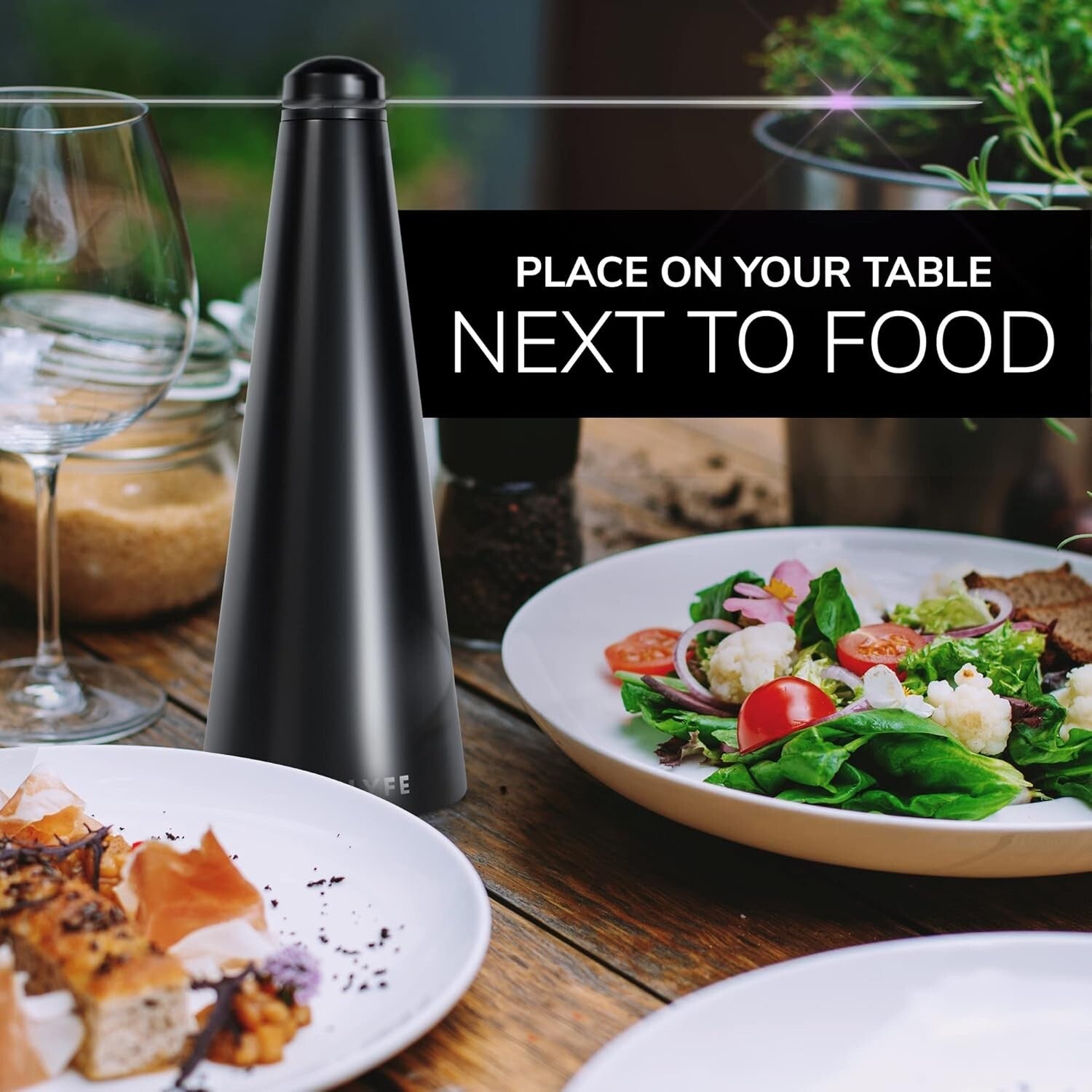 Effective Fly Fan for Outdoor Tables - USB Powered & Battery Operated 2 Pack