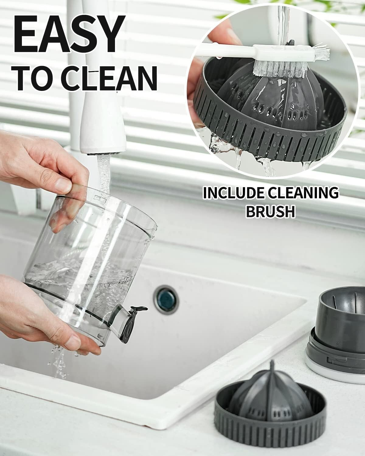 Compact Rechargeable Juicer with USB Charging - Ideal for Outdoor Citrus Juicing