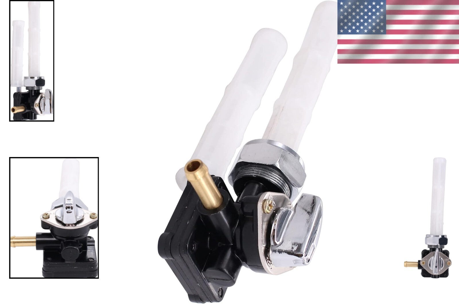 Upgrade Your Harley V-Twin with This Male Thread Fuel Petcock Valve (1995-2001)