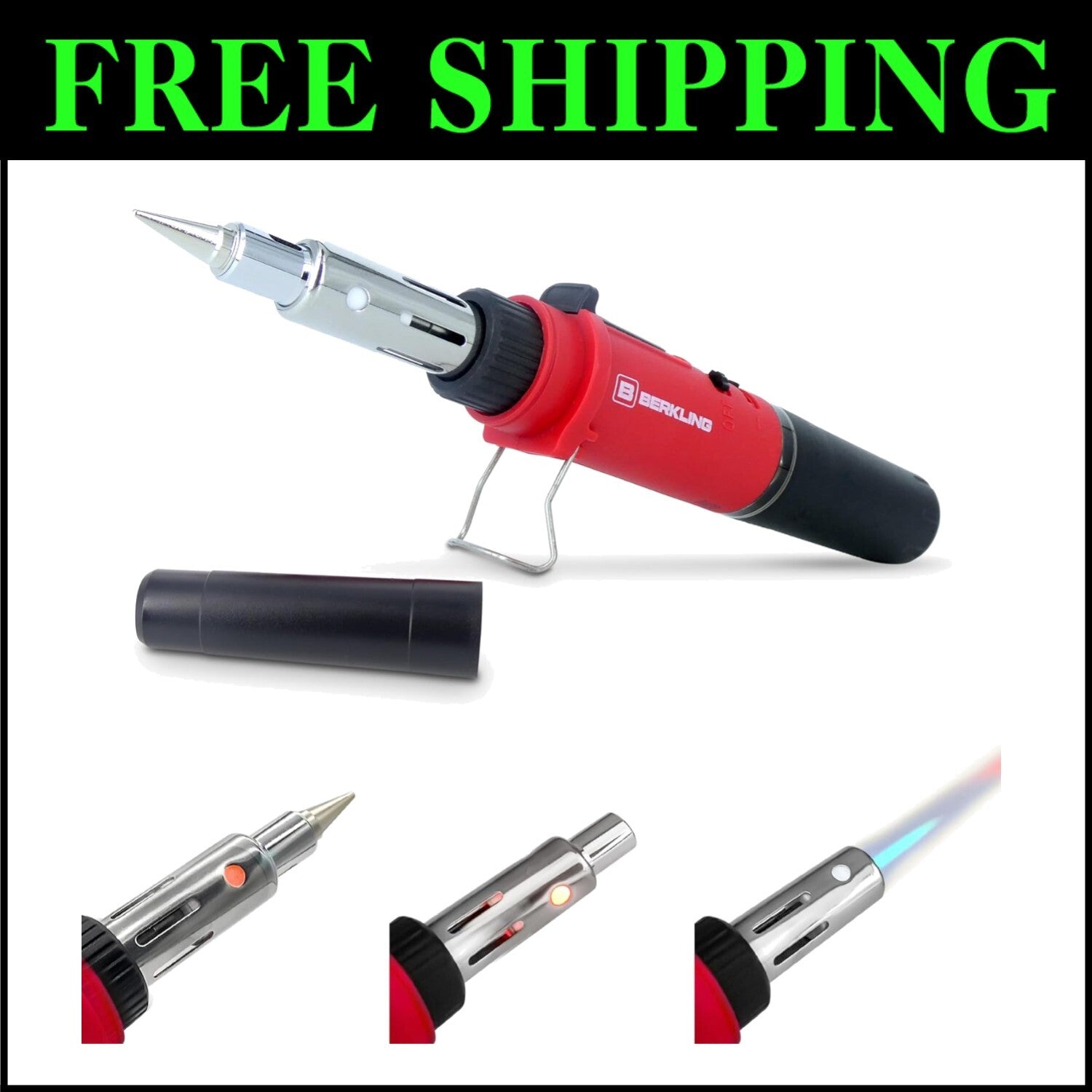 Portable 3-in-1 Butane Torch, Soldering Iron & Heat Gun for Precision Crafting