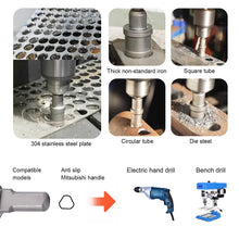 Load image into Gallery viewer, Compact 27PCS Hole Saw Set with Tungsten Carbide Bits for Steel &amp; Iron Drilling