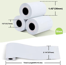 Load image into Gallery viewer, 100-Pack of Smooth 2 1/4" x 50' Thermal Paper Compatible with Major POS Systems