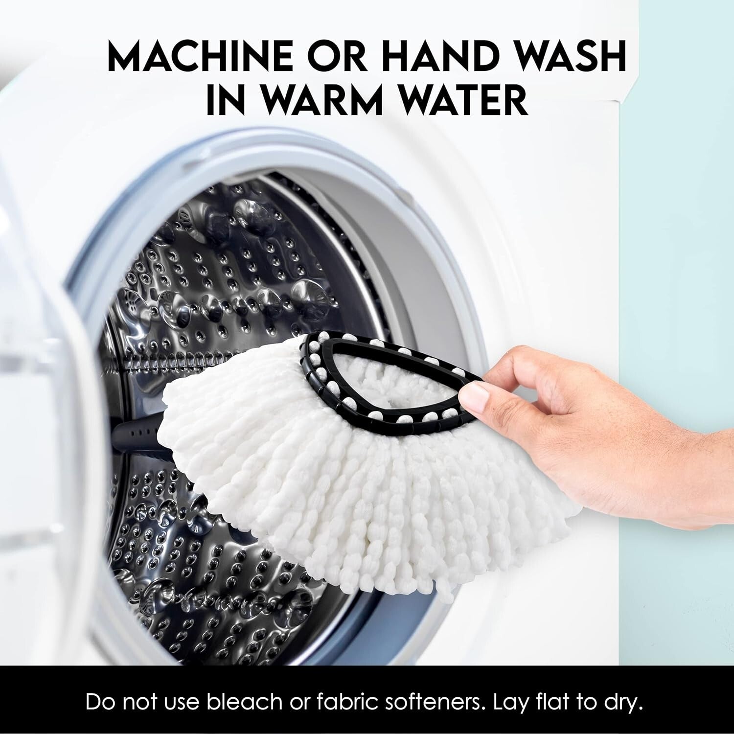 6-Pack Reusable Ocedar Mop Heads - Lightweight & Washable Cleaning Solution