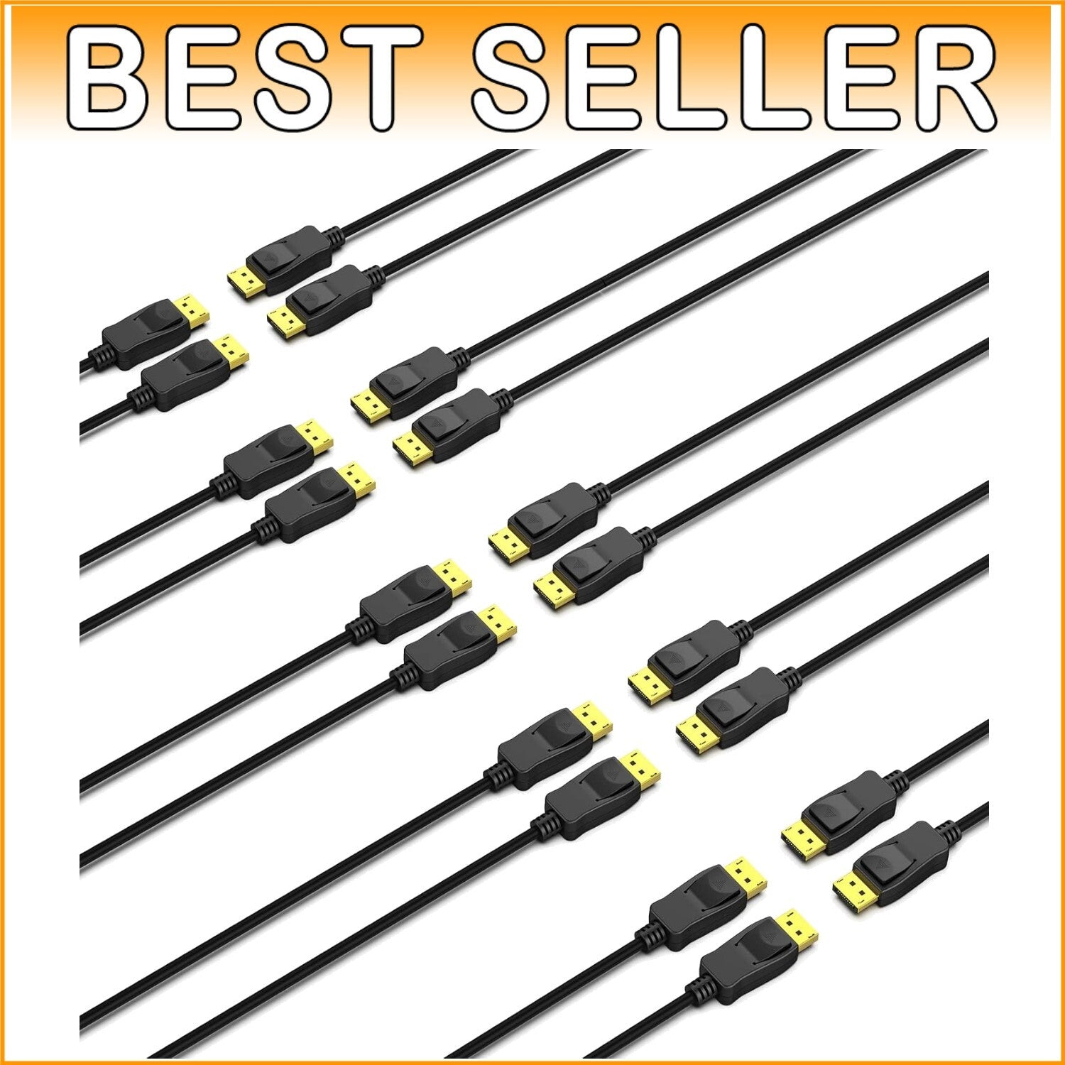 High-Speed 6FT DisplayPort to DisplayPort Cable - Ideal for Gaming & Streaming