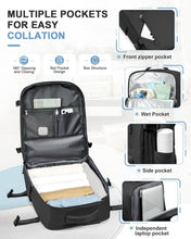 Load image into Gallery viewer, Multi-Compartment Waterproof Laptop Backpack for Comfort &amp; Style - 18x14x8 in