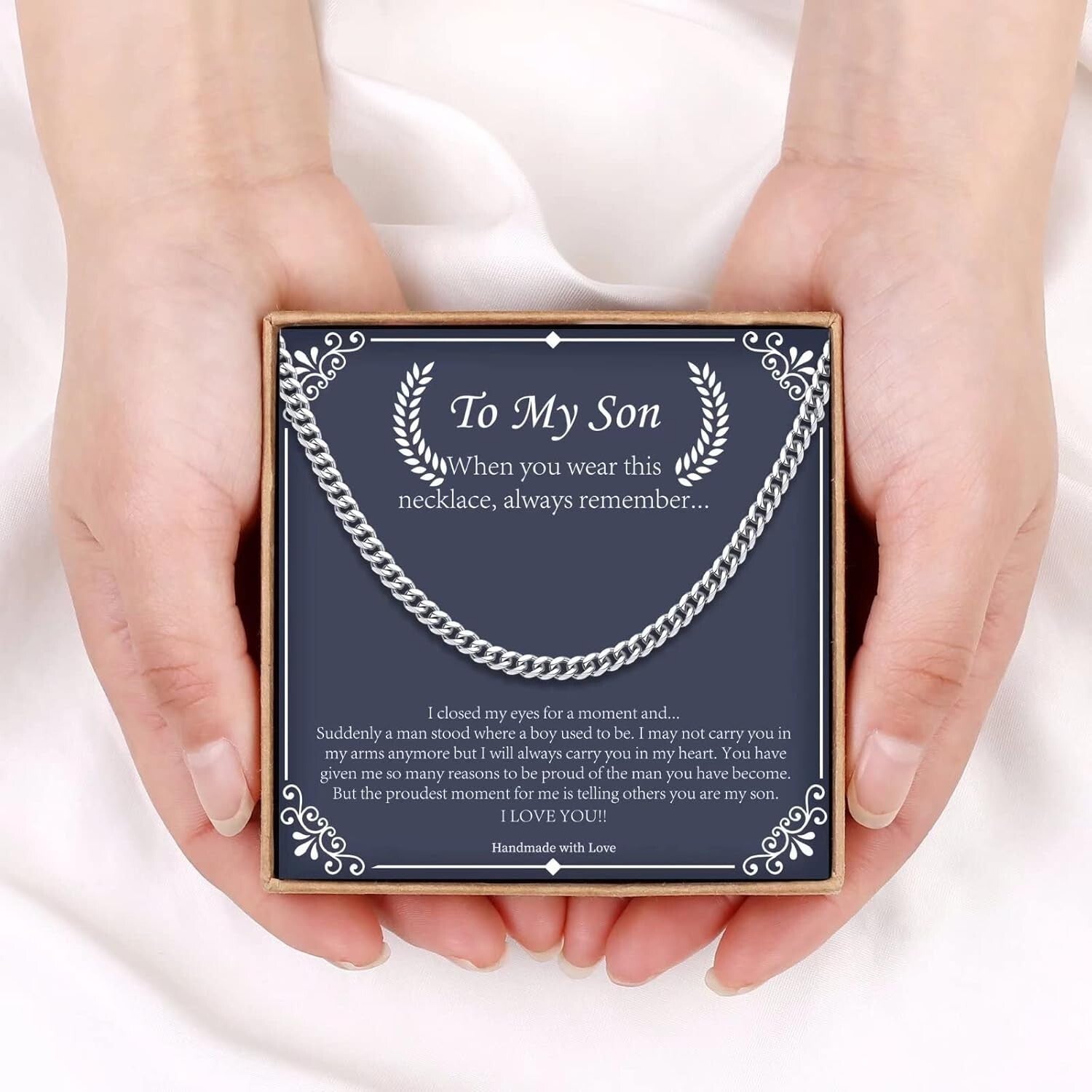 Chunky Stainless Steel Cuban Link Chain for Men – Elegant Gift for Father's Day