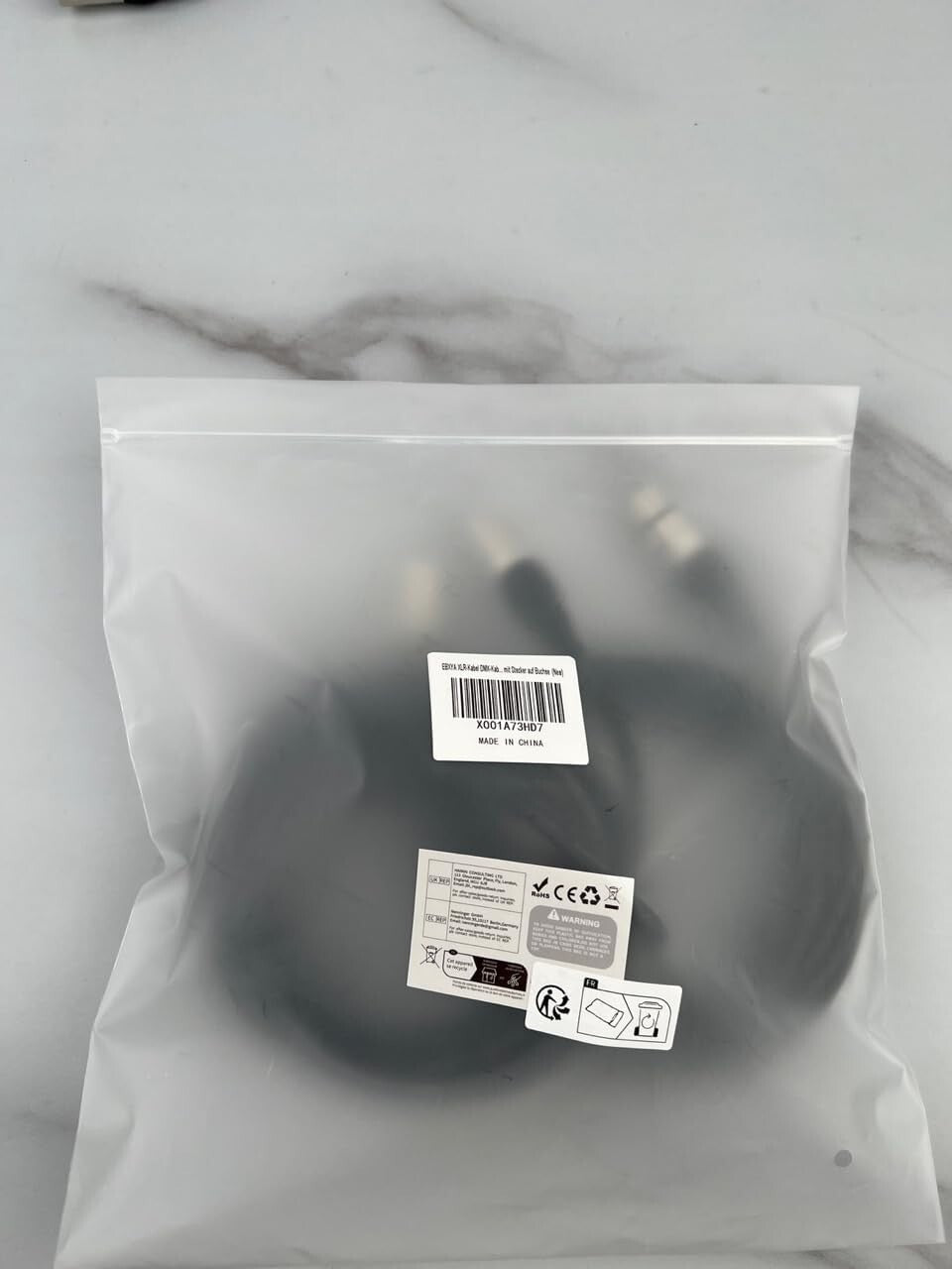 50ft 2 Pack XLR Cables - Flexible, High-Quality 3-Pin Balanced Microphone Wire