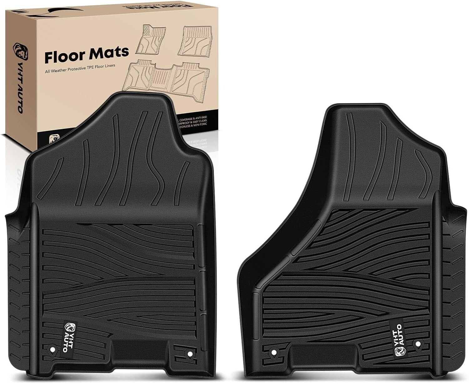 Durable Waterproof Floor Mats for 2009-2022 Ram Trucks - Full Interior Coverage