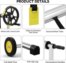 Load image into Gallery viewer, Adjustable In-Ground Pool Cover Reel - Easy Maneuver Solar Cover System