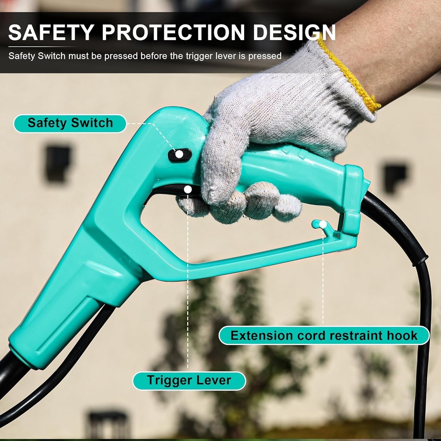 Lightweight 10.5 Amp Electric Cultivator - 12-Inch Wide & 8-Inch Deep Tilling