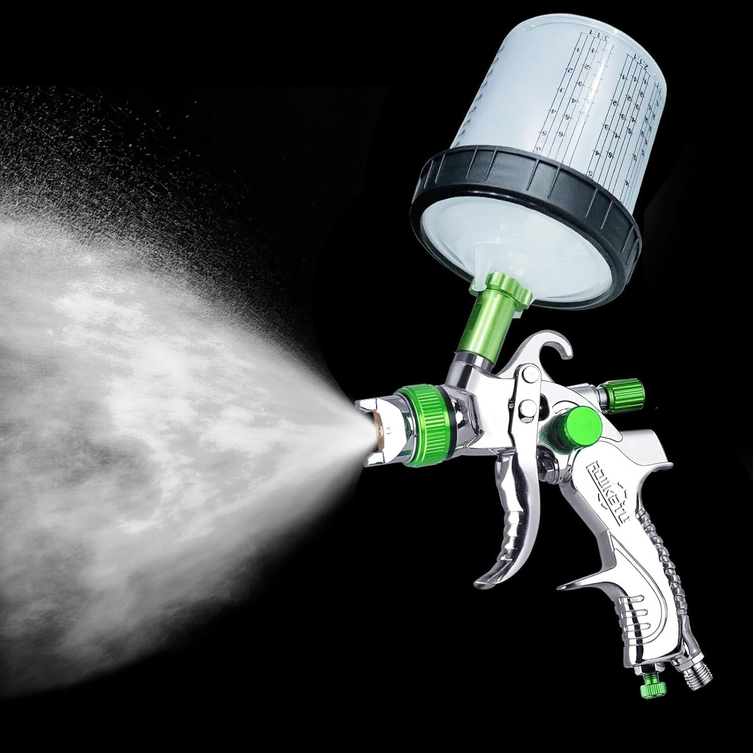 Lightweight HVLP Paint Gun with 10 Disposable Cups - Perfect for Home & Auto