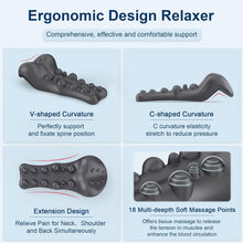Load image into Gallery viewer, Portable Neck Support Pillow with Upper Back Massage Point - 16.14 x 7.48 in.