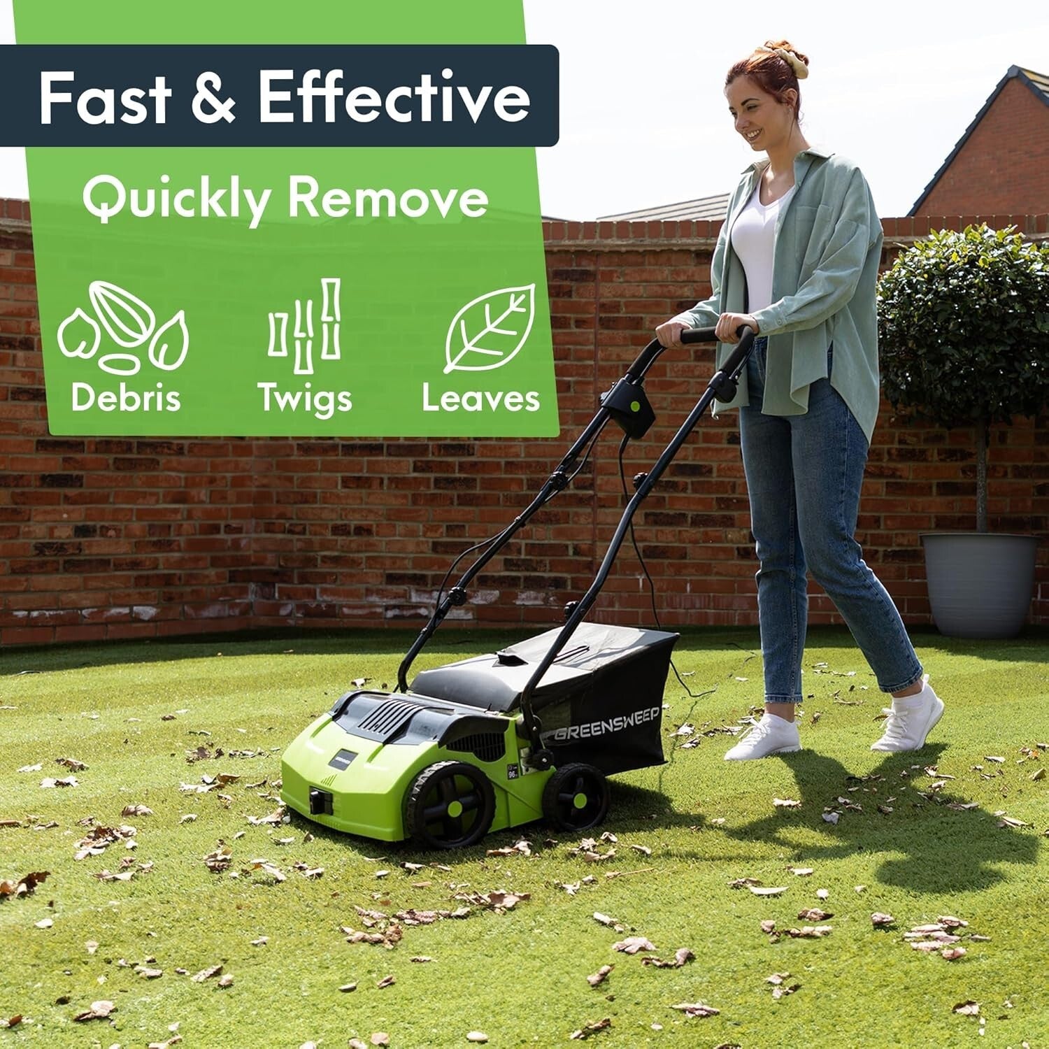 Lightweight Vacuum Cleaner for Artificial Grass – Foldable with 45L Capacity