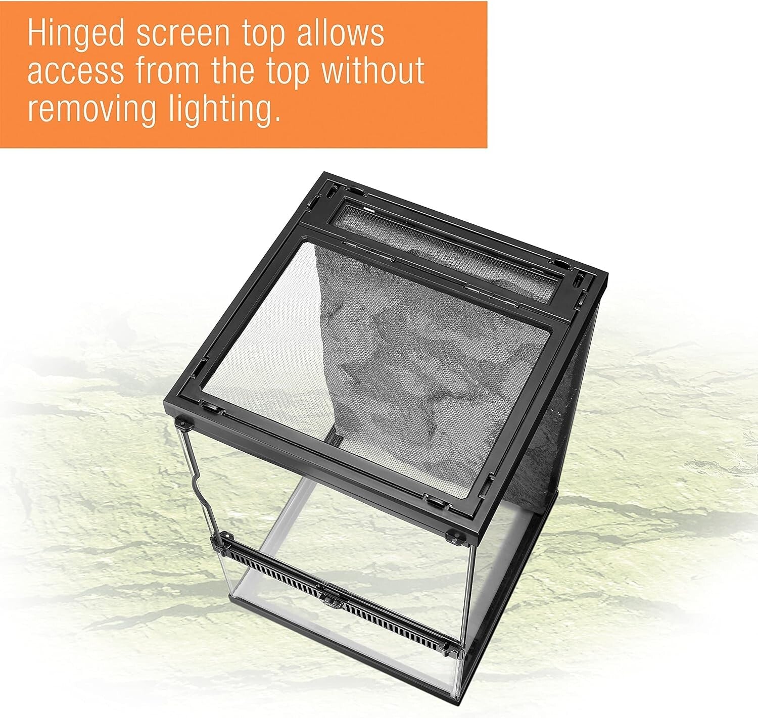 11 Gallon Glass Vertical Habitat Kit for Arboreal Reptiles & Amphibians