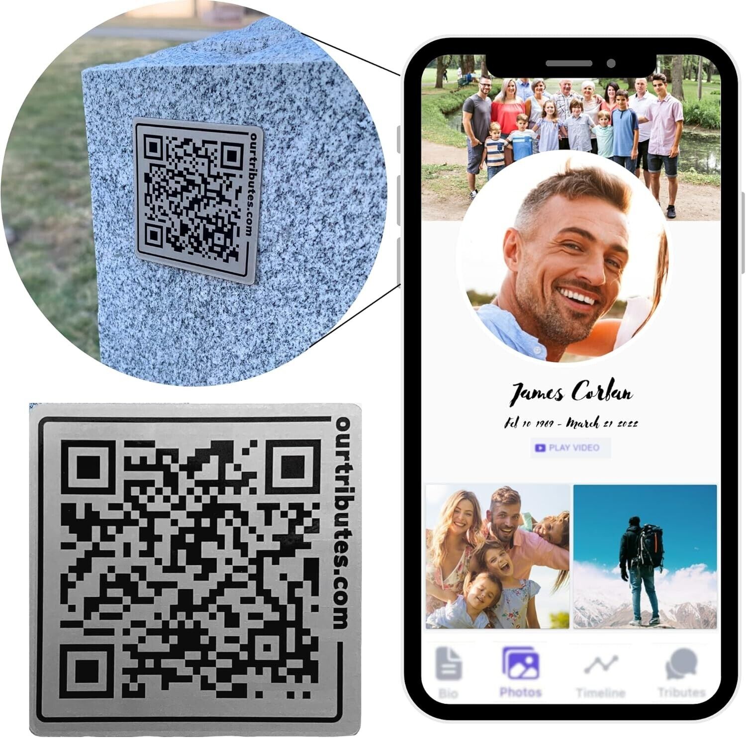 Memorial Plaque & QR Code Solution for Gathering Memories - Featured Gift Guide