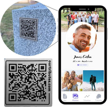 Load image into Gallery viewer, Memorial Plaque &amp; QR Code Solution for Gathering Memories - Featured Gift Guide