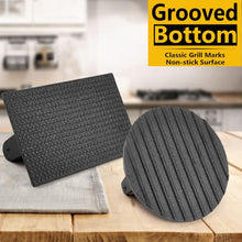 Load image into Gallery viewer, Professional Cast Iron Smash Burger Press Set with Heat-Resistant Wooden Handles