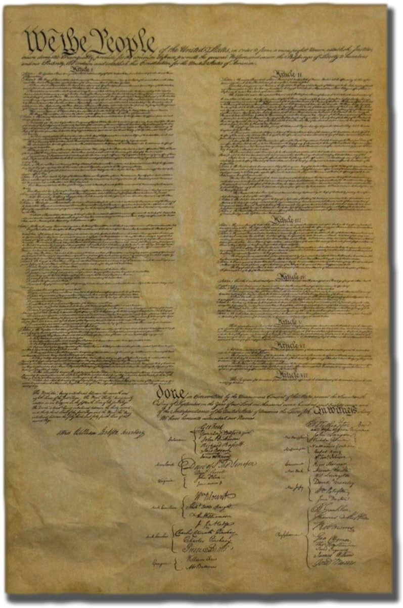Patriotic Full-Size Replica Bundle: Declaration, Constitution & Bill of Rights