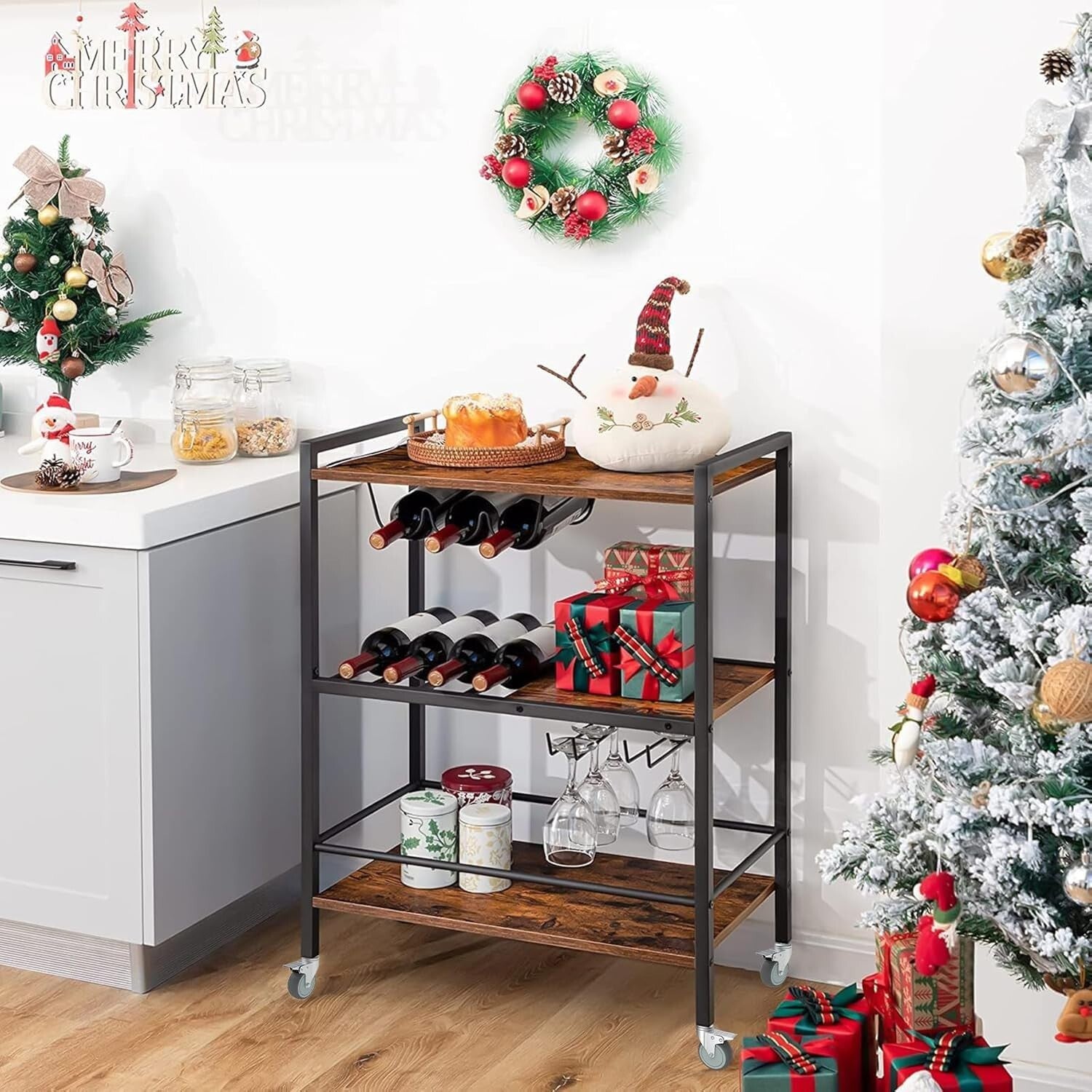 Set of 4 Long-Lasting 5 Inch Locking Casters - Ideal for Carts & Equipment