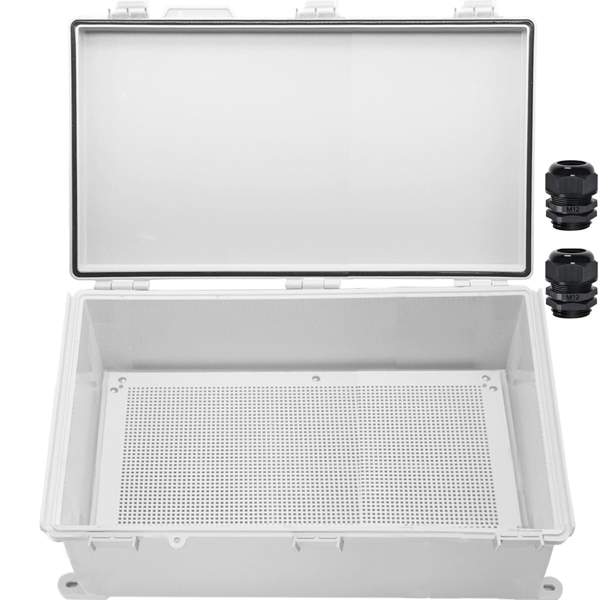 IP65 Waterproof Junction Box - Durable ABS Plastic Outdoor Enclosure 23.6 x 15.7