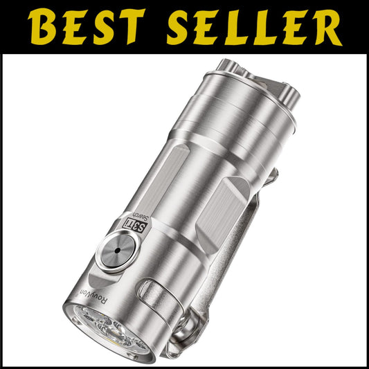 S3 Ti Titanium Flashlight: Super Bright 1800 Lumen with Instant Memory Mode