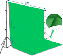 Load image into Gallery viewer, Multi-Functional Green Screen Stand with 100% Cotton Backdrop - Ideal for Events