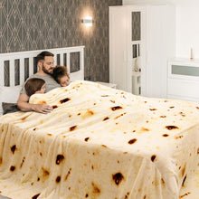 Load image into Gallery viewer, Realistic Tortilla Blanket 120” - Soft, Washable Flannel for Home &amp; Travel
