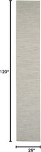 Load image into Gallery viewer, Versatile Light Grey 2'2" x 10' Area Rug - Ideal for Indoor and Outdoor Spaces