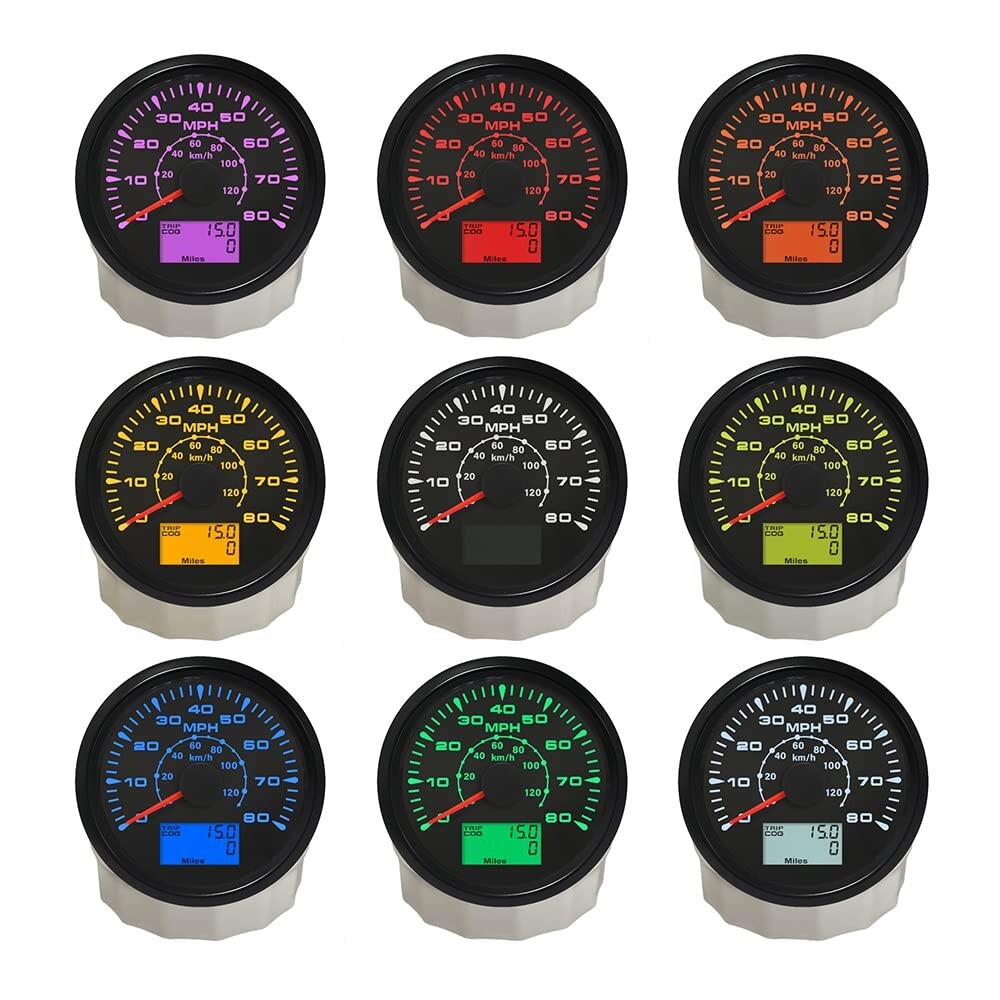 High-Performance GPS Speedometer Odometer for ATV/UTV - 85mm Waterproof Gauge
