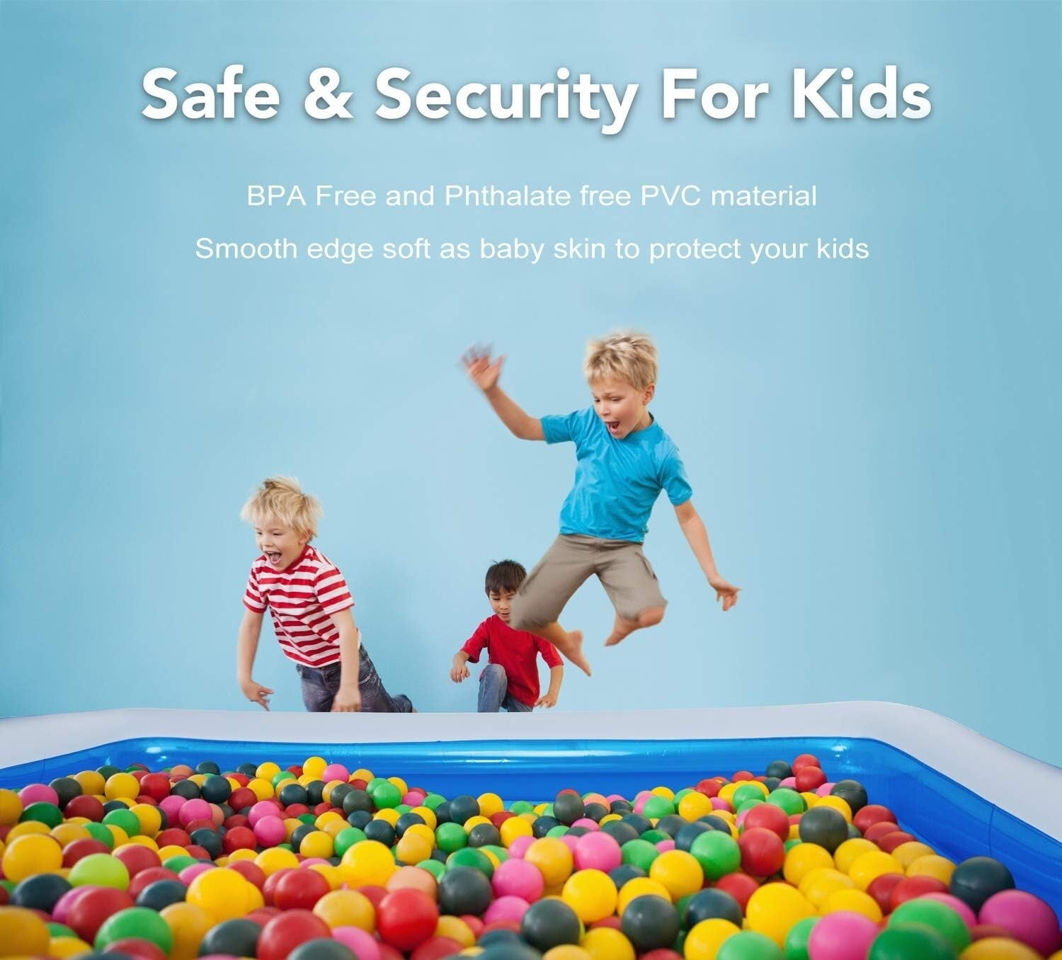 Easy Set Full-Sized Lounge Pool - 103" x 69" for Kids & Adults Outdoor Enjoyment