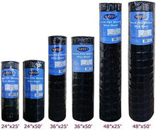 Load image into Gallery viewer, Weather Resistant Black PVC Coated Wire Mesh Fence - 24" x 50' for Gardens