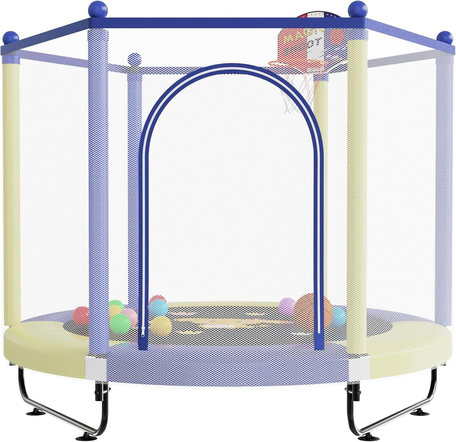 Vibrant 5FT Kids Bounce Trampoline with Protective Netting - Perfect Gift!