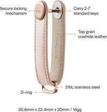 Load image into Gallery viewer, Luxury Leather Key Organizer for 7 Keys - Chic, Secure &amp; Travel-Friendly