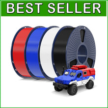 Load image into Gallery viewer, 4kg Multicolor PLA 3D Printer Filament Set - 1.75mm, Neatly Wound &amp; Vacuum Pa...