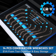 Load image into Gallery viewer, 14-Piece Chrome Vanadium Wrench Set with EVA Organizer for Ultimate Versatility