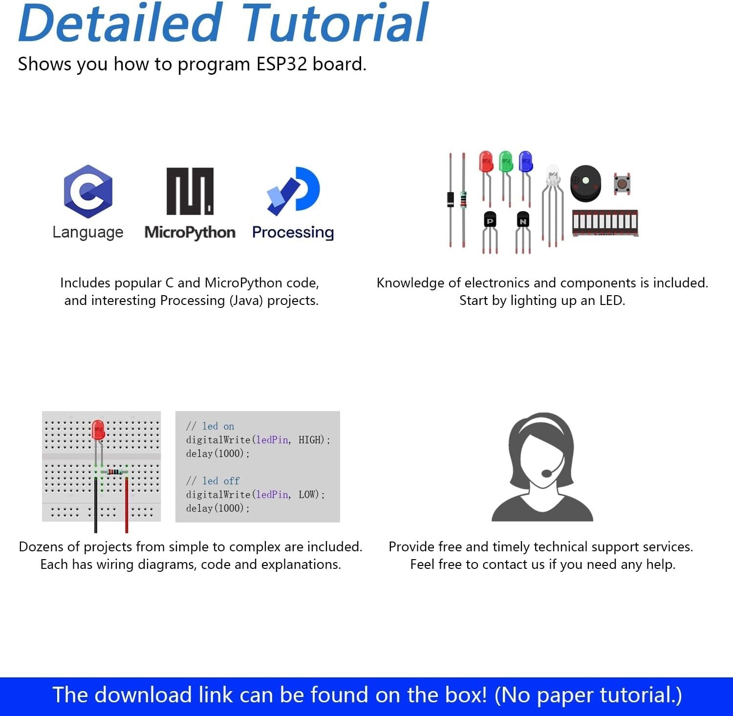 Advanced Robotics Project Kit with Dual-Core Processor & 795-Page Tutorial