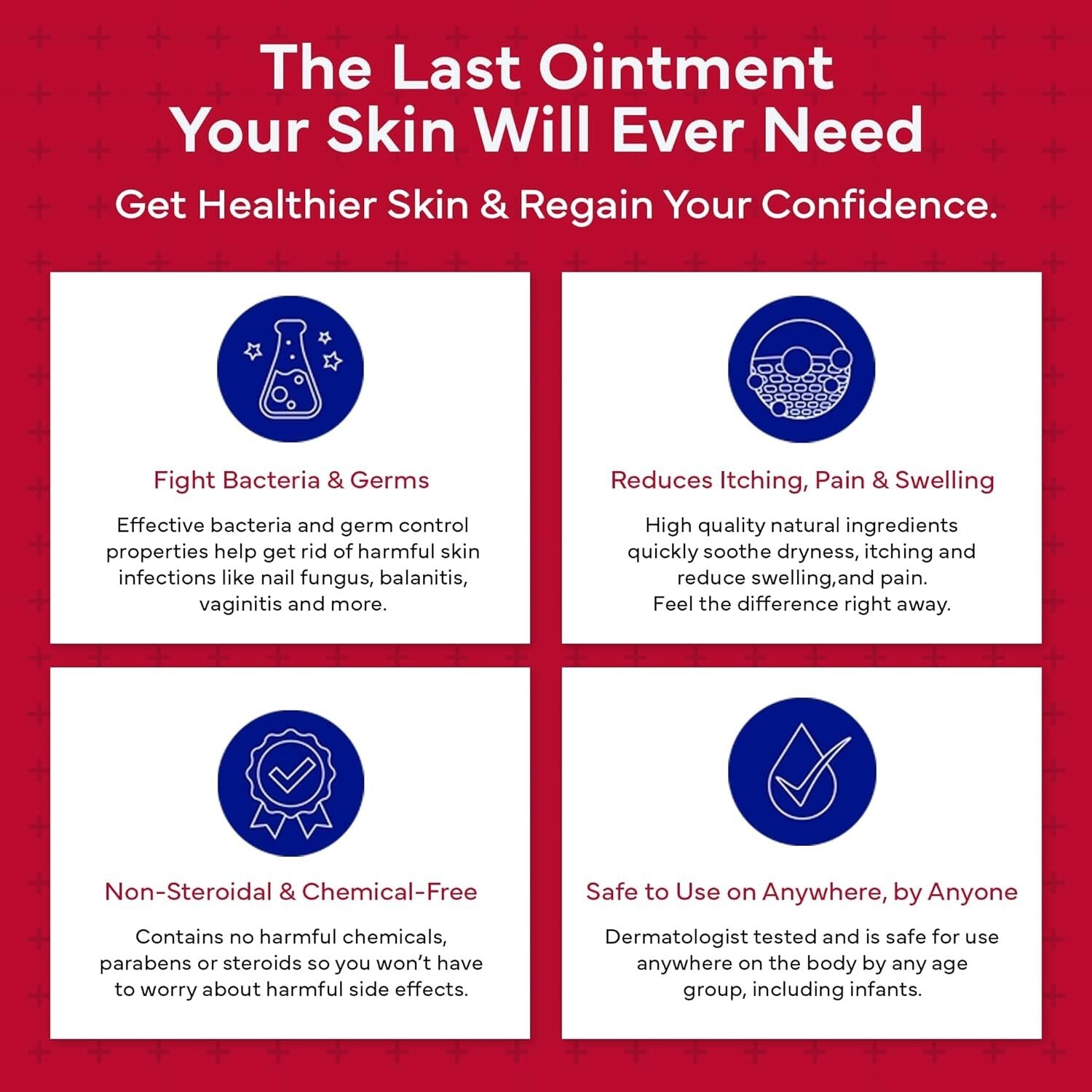 Maximum Strength 16oz Eczema Ointment for Instant Relief from Skin Irritations