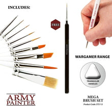 Load image into Gallery viewer, Premium Miniature Paint Brush Set for Acrylic &amp; Watercolor Artists - 10 Brushes